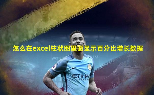 怎么在excel柱状图里面显示百分比增长数据
